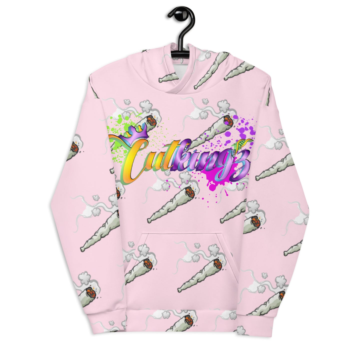 CutKingz Spliff Pink Unisex Hoodie