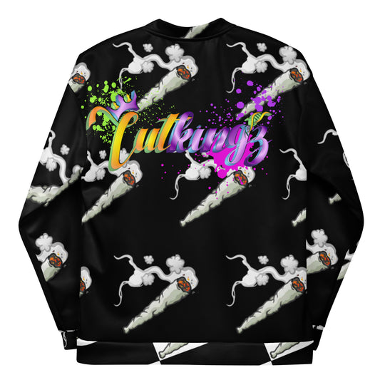 CutKings Spliff Black Unisex Bomber Jacket