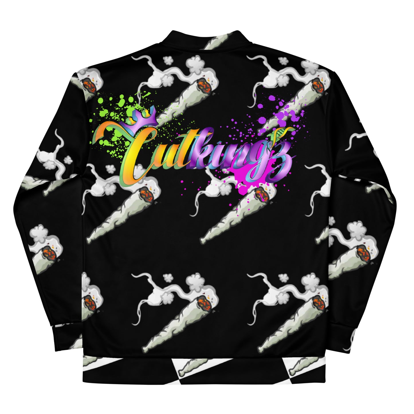 CutKings Spliff Black Unisex Bomber Jacket